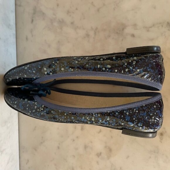 REPETTO PARIS Cendrillon AD Blue Ballet Flats Navy Tattoo 38 - Picture 7 of 17